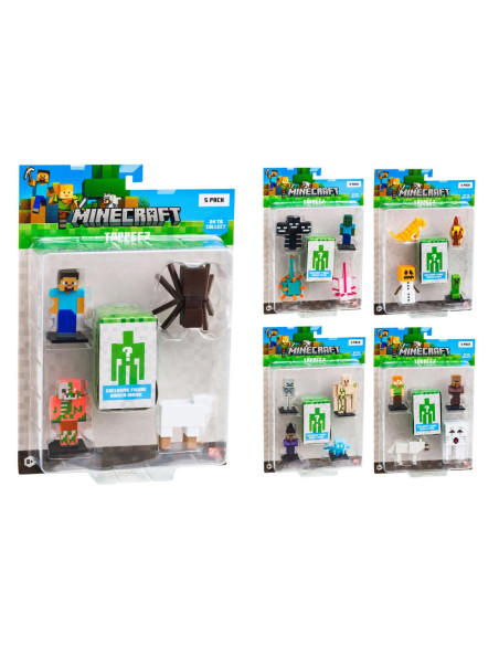 Minecraft 3D Pack 5 personaggi