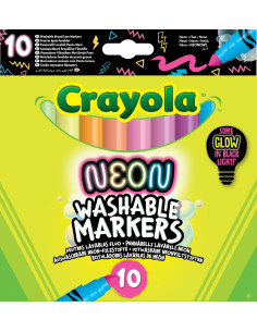 10 pennarelli punta maxi lavabili neon 2