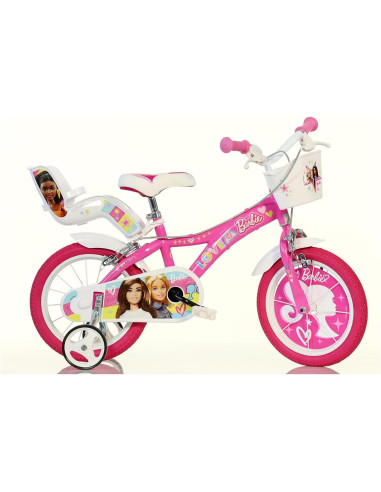 Dino Bikes - Bicicletta 14'' Barbie Rosa