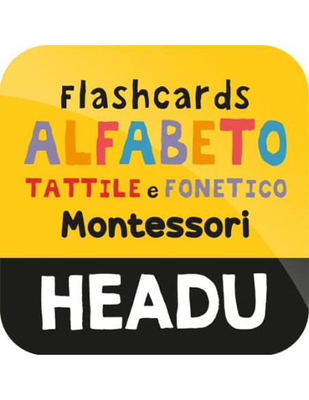Flashcards Alfabeto Tattile e Fonetico Montessori