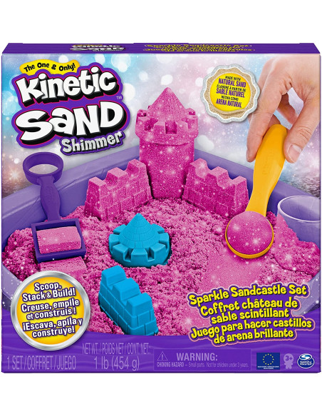 KINETIC SAND Playset Castello di Sabbia Shimmer Rosa