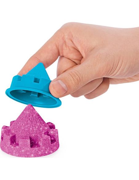 KINETIC SAND Playset Castello di Sabbia Shimmer Rosa