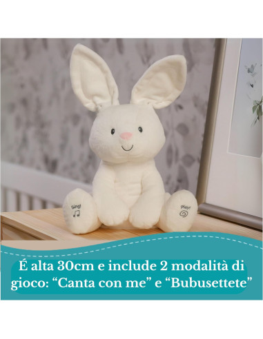 GUND Flora Coniglietto interattivo parlante
