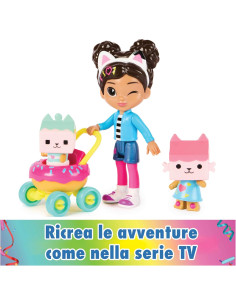 Gabby's DollHouse - Pack 4 personaggi Kitty Care 2
