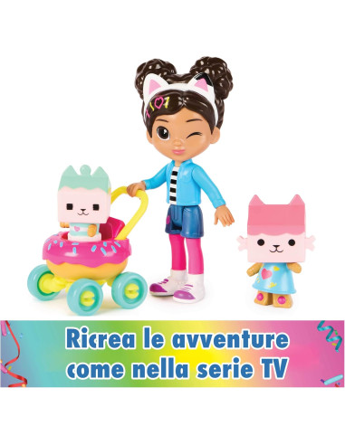 Gabby's DollHouse - Pack 4 personaggi Kitty Care