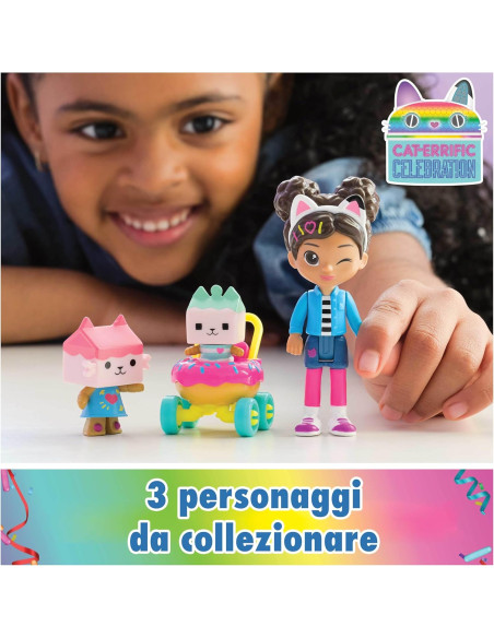 Gabby's DollHouse - Pack 4 personaggi Kitty Care