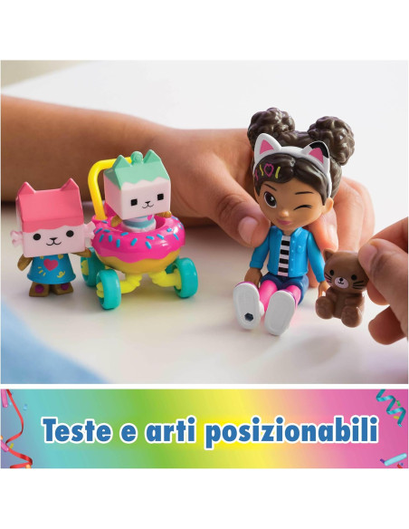Gabby's DollHouse - Pack 4 personaggi Kitty Care