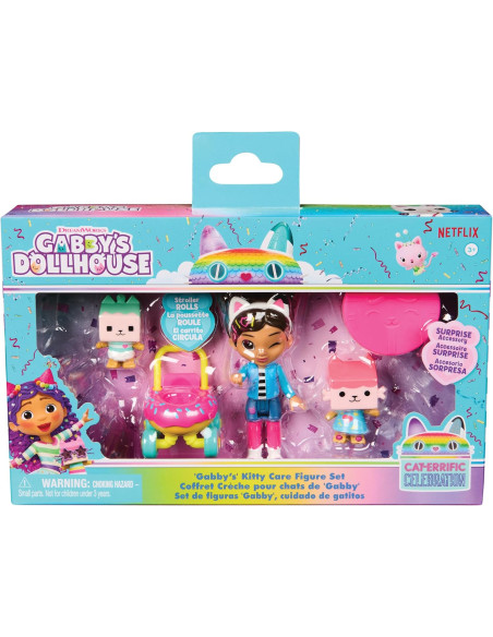 Gabby's DollHouse - Pack 4 personaggi Kitty Care