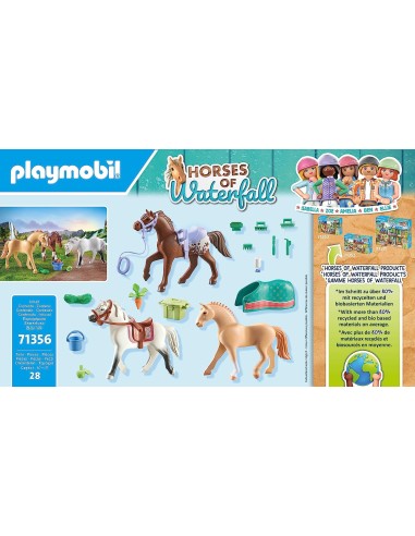 Playmobil Horses - Set 3 cavalli con selle