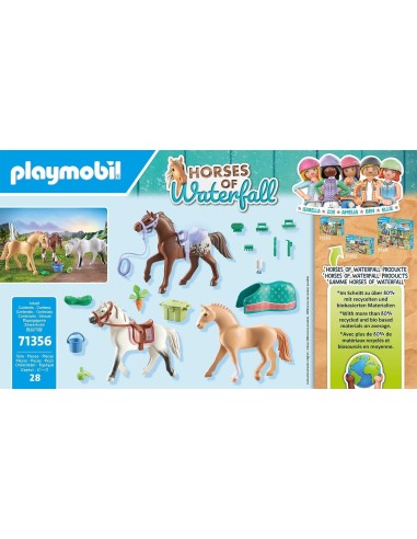 Playmobil Horses - Set 3 cavalli con selle