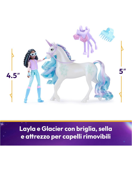 Unicorn Academy Small Doll Layla e Glacier