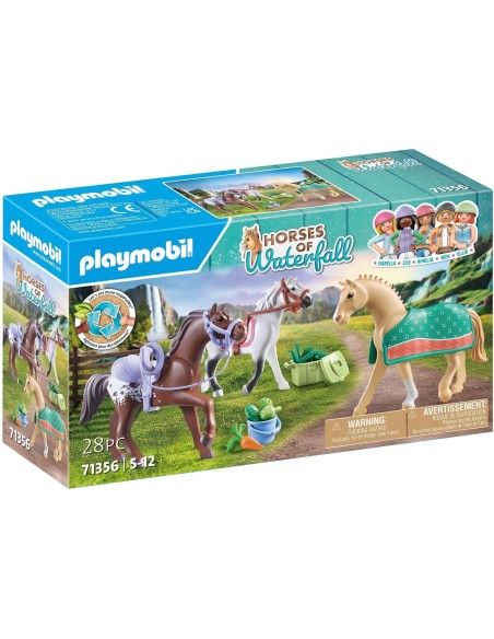 Playmobil Horses - Set 3 cavalli con selle