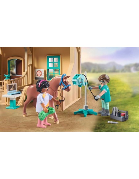 Playmobil Horses - Stalla con veterinario