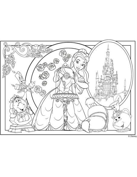 Disney Puzzle DF Maxi Floor 108 Bella E La Bestia