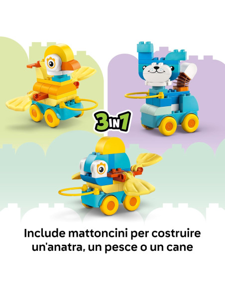 Lego Duplo Town - Animali su ruote 3 in 1