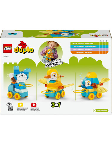 Lego Duplo Town - Animali su ruote 3 in 1