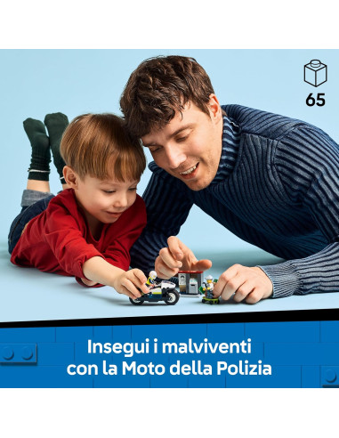 Lego City - Inseguimento della moto della polizia