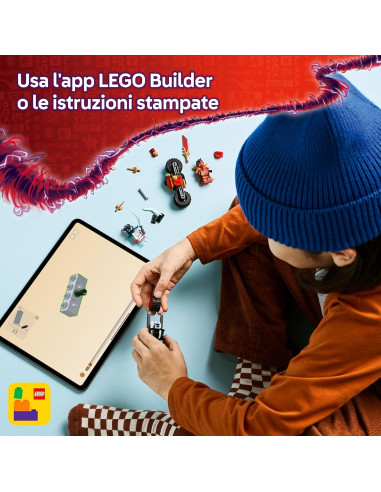 Lego Ninjago - Gara di velocità sulla moto di Kai