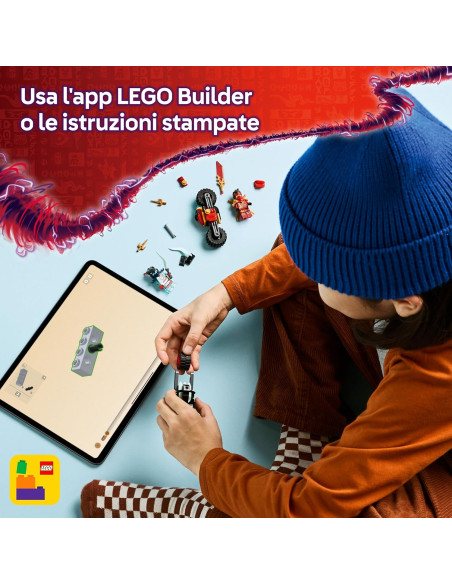 Lego Ninjago - Gara di velocità sulla moto di Kai