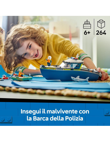 Lego City - Inseguimento del motoscafo della...