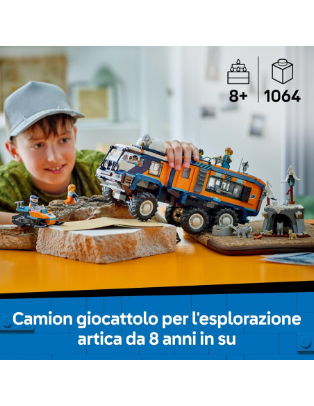 Lego City - Grande camion artico con laboratorio 