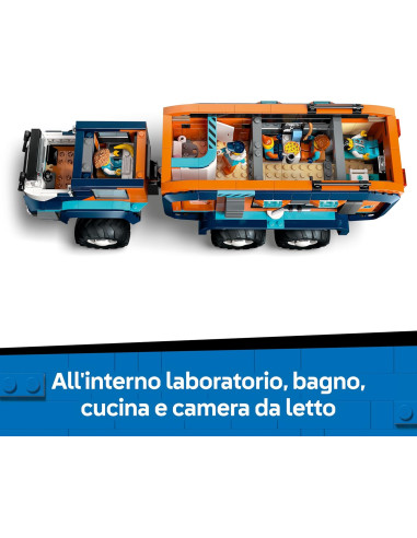 Lego City - Grande camion artico con laboratorio 
