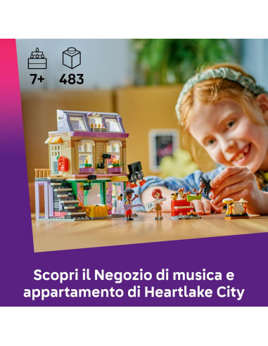 Lego Friends - Negozio di musica e appartamento