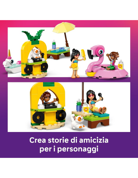 Lego Friends - Pool Party con unicorno e fenicottero