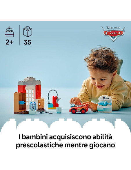 Lego Duplo Disney - La visita di McQueen all'officina di Doc