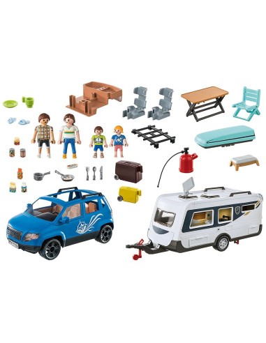 Playmobil roulotte con Auto