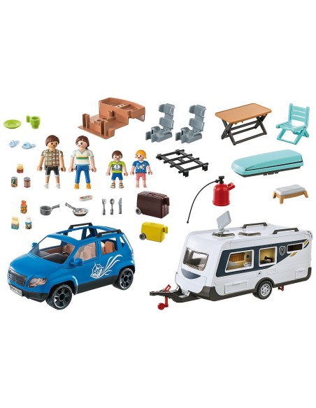 Playmobil roulotte con Auto