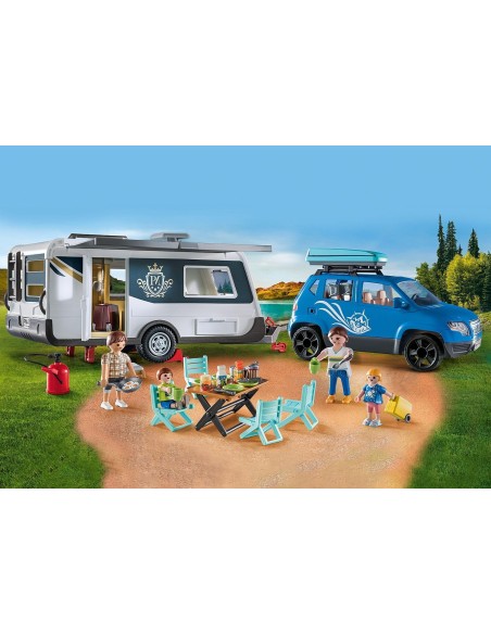 Playmobil roulotte con Auto