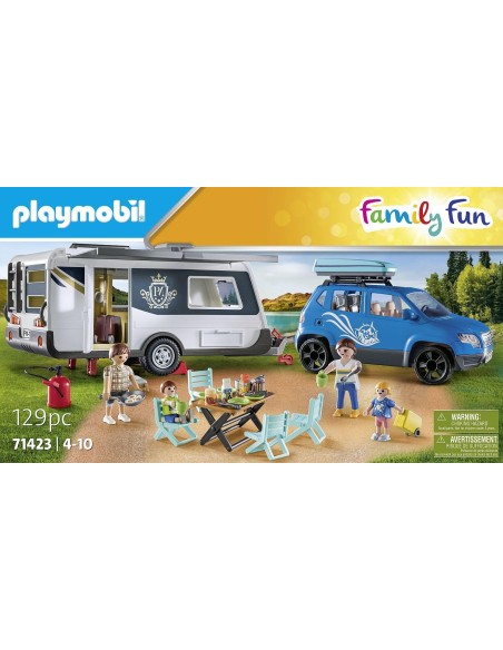 Playmobil roulotte con Auto