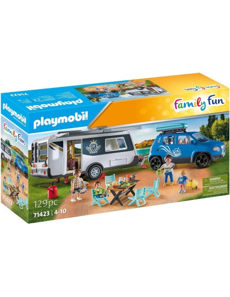 Playmobil roulotte con Auto