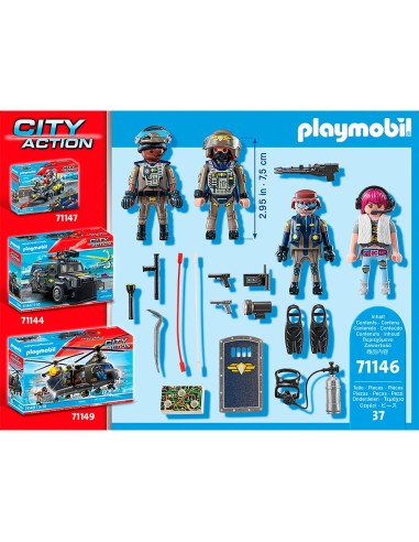 Playmobil Unità speciale - set 4 personaggi