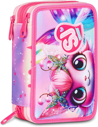 Seven - Astuccio 3 zip Cat Led