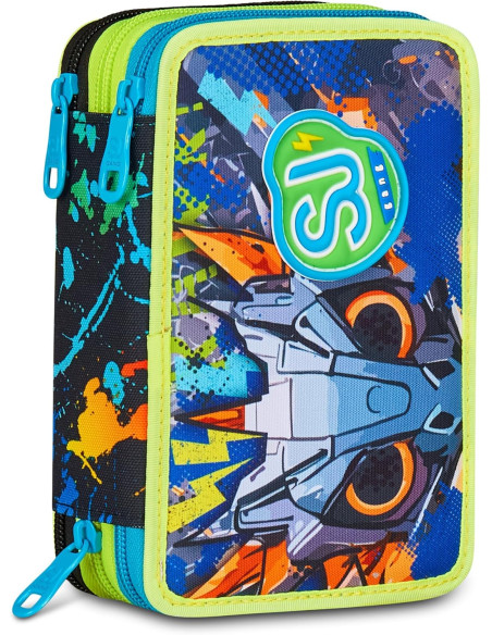 Seven - Astuccio 3 zip Led Look