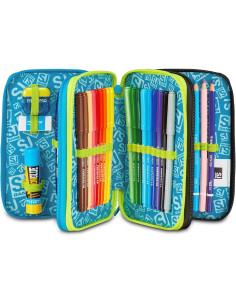 Seven - Astuccio 3 zip Led Look 2