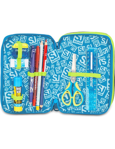 Seven - Astuccio 3 zip Led Look