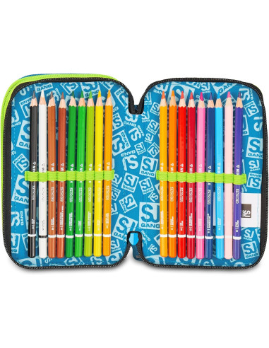 Seven - Astuccio 3 zip Led Look