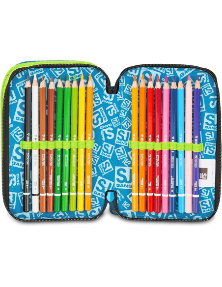 Seven - Astuccio 3 zip Led Look