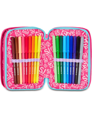 Seven - Astuccio 3 zip Plushy Rabbit