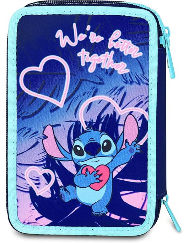 Seven - Astuccio 3 zip Lilo e Stitch modelli...