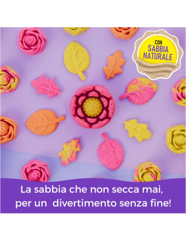 Kinetic Sand Squish Blossom Fiore che Sboccia