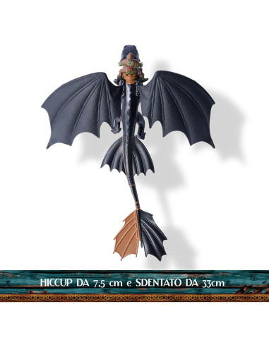 Dreamworks Dragons Toothless e Hiccup