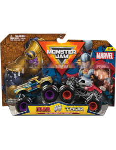 Monster Jam Veicoli 2 pack 1:64 Marvel Thanos vs Thor