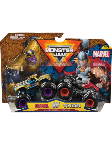 Monster Jam Veicoli 2 pack 1:64 Marvel Thanos...
