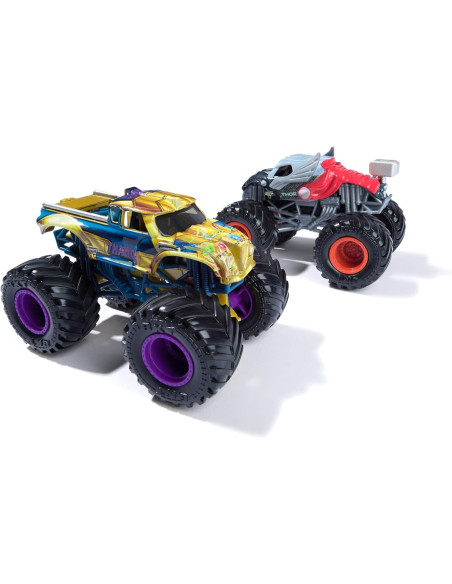 Monster Jam Veicoli 2 pack 1:64 Marvel Thanos vs Thor