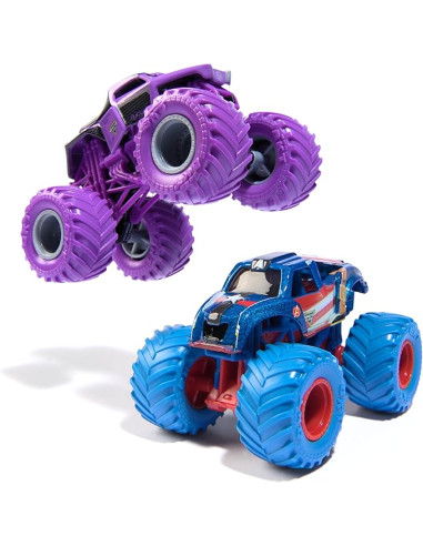 Monster Jam Veicoli 2 pack 1:64 Marvel Capitan...