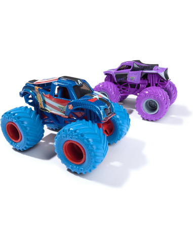 Monster Jam Veicoli 2 pack 1:64 Marvel Capitan...